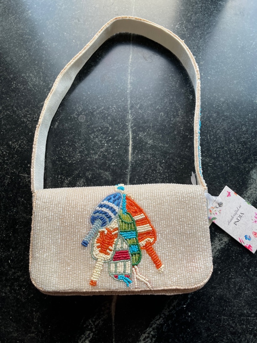 NEW lobster buoy boating Beaded bag